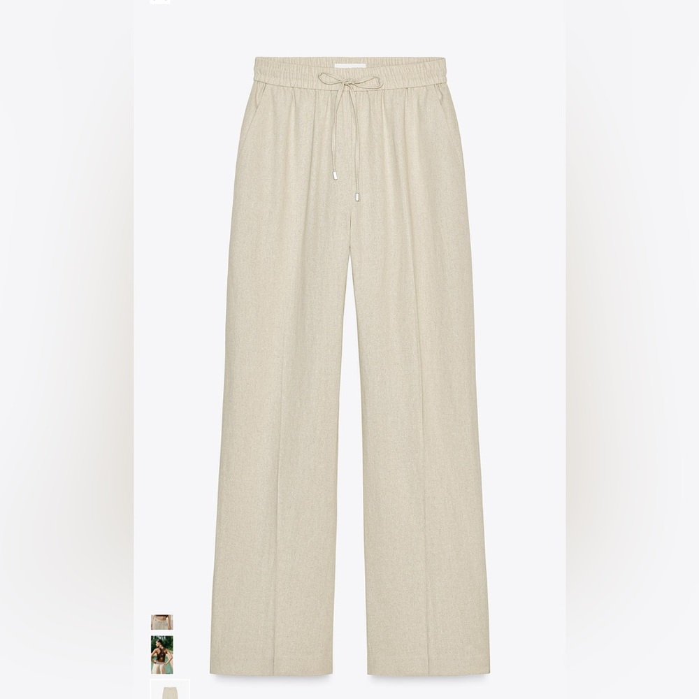Zara Linen Blend Pants